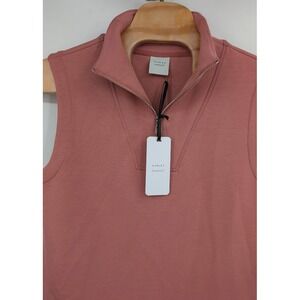 Varley NWT Women's Magnolia Half Zip Sleeveless Tank 2.0 Rose sz L